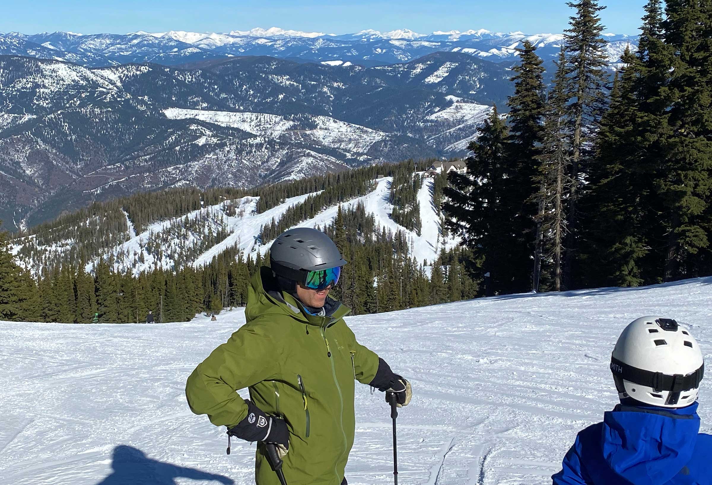 CDA Mountains from top of Silver web